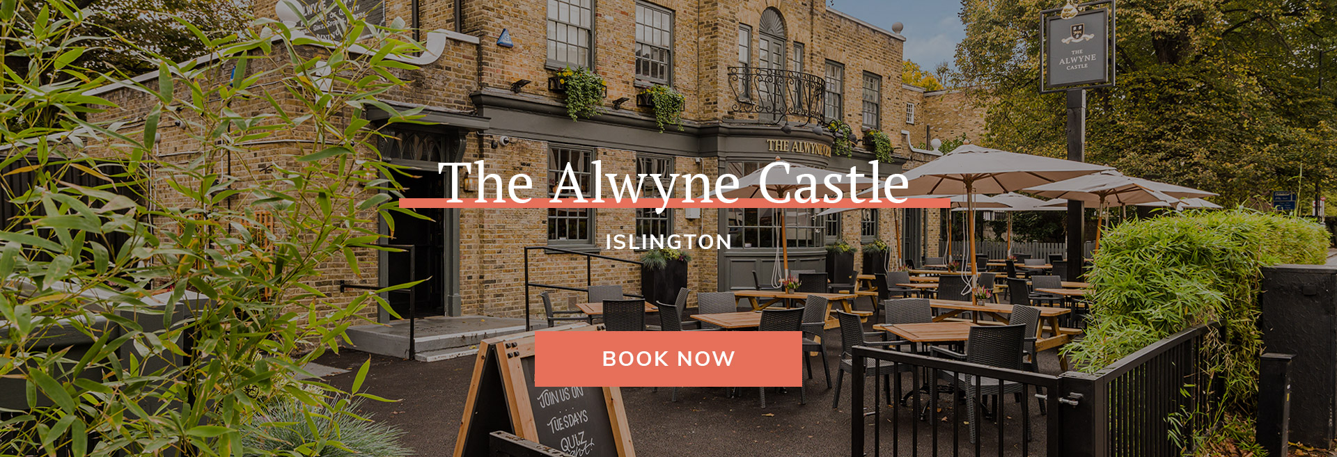 Enjoy a meal at your local pub at The Alwyne Castle in London